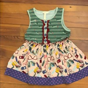 Matilda Jane High Tops and Books Top size 10 EUC